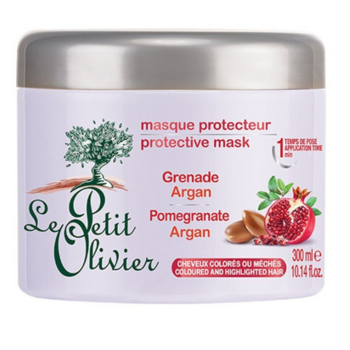 Маска для волосся Le Petit Olivier Hair Care Range, для фарбованого волосся, гранат та арганова олія, 330 мл (3549620008494) - Pampik