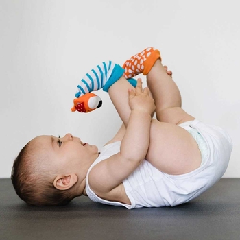 Розвиваючі шкарпетки з брязкальцями BBluv Сова і Лисиця (B0104) - Pampik - 5