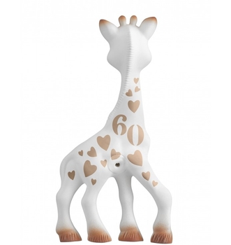 Іграшка-прорізувач Vulli Жирафа Софі Limited Edition, 18 см, білий з коричневим (616400-2) - Pampik - 2