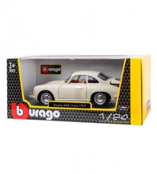 Автомодель Bburago Porsche 356B 1961 г 1:24 белый (18-22079) - Pampik - 3