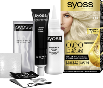 Фарба для волосся Syoss відтінок 10-50 димчастий блонд, без аміаку, 115 мл - Pampik - 2