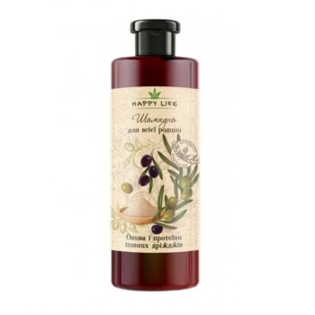 Шампунь Happy life Олива та протеїни пивних дріжджів, 1 л (36937) - Pampik