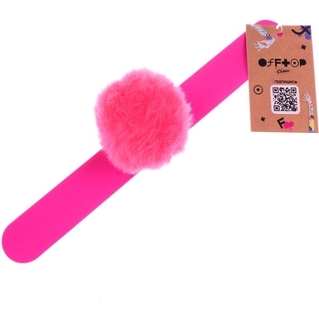 Пухнастий браслет Offtop, темно-рожевий (860254) - Pampik