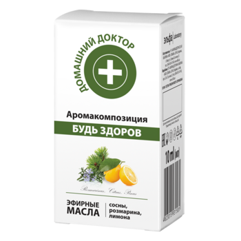 Аромакомпозиция эфирных масел Домашний Доктор Будь здоров 10 мл - Pampik