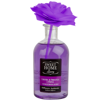 Аромадифузор Sweet Home Luxury Лаванда та прованська півонія з фіолетовою трояндою, 250 мл (SACLRVi250) - Pampik