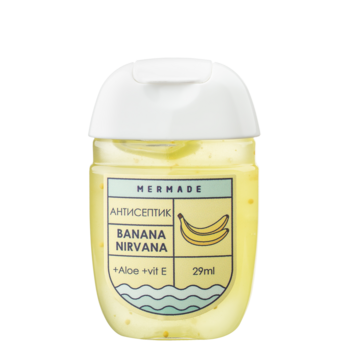 Антисептик для рук Mermade Banana Nirvana, 29 мл - Pampik