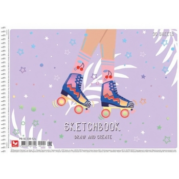 Альбом для рисования Школярик Ролики 30 листов (PB-SC-030-524) - Pampik