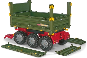 Причіп на 6 колесах Rolly Toys rollyMulti Trailer, зелений (125012) - Pampik - 4