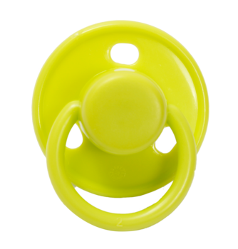 Пустышка латексная Lindo Малютка, круглая, 3-12 мес., зеленый (Pk076/3-12 з) - Pampik - 2