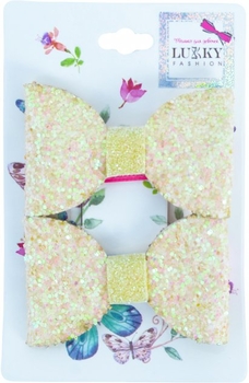 Заколка для волосся Lukky, жовтий, 2шт, (T18450) - Pampik