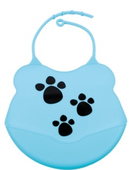 Слинявчик-нагрудник Lindo Смайл, з кишенею, блакитний (Ф 933 гол) - Pampik