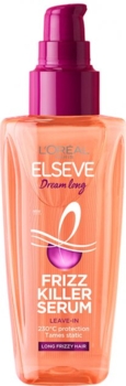 Сыворотка L’Oréal Paris Elseve Dream Long Frizz Killer для термозащиты и разглаживания длинных непослушных волос, 100 мл - Pampik