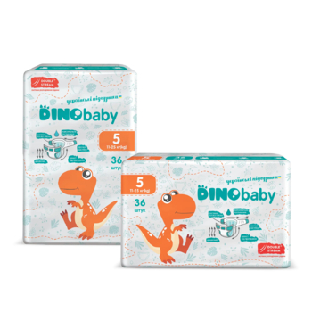 Підгузки на липучках DinoBaby 5 (11-25 кг), 36 шт. - Pampik - 3