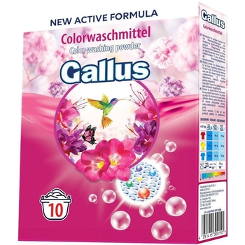 Пральний порошок Gallus Color, для кольорових речей, 650 г - Pampik