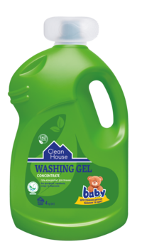 Гель для стирки детской одежды Clean House Concentrate Baby, 4 л - Pampik