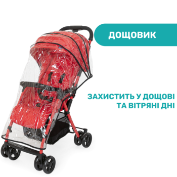 Прогулянкова коляска Chicco Ohlala 3, червоний (79733.64) - Pampik - 10