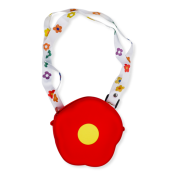 Сумка Offtop Цветок, красный, 16х5,4 см (856865) - Pampik