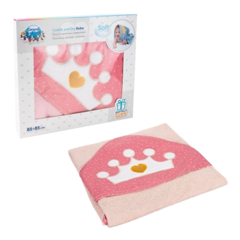 Полотенце для купания Canpol babies Queen, с капюшоном, 85x85 см, розовый (26/800_pin) - Pampik