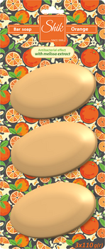 Мило туалетне тверде Shik Апельсин, 330 г (3 шт. по 110 г) - Pampik