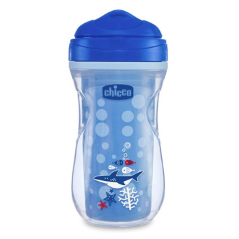 Поїльник непроливайка Chicco Active Cup, 266 мл, синій (06981.20.04) - Pampik