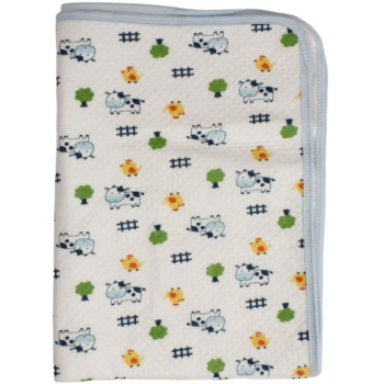 Багаторазова непромокаюча пелюшка Lindo, 70х50 см, блакитний (Т-1855) - Pampik