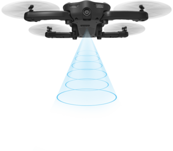 Радіокерована іграшка Syma Квадрокоптер з 2.4 ГГц керуванням складною конструкцією та FPV-камерою 25.5 cм (Z1) - Pampik - 5