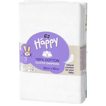 Багаторазові пелюшки Bella Baby Happy, 80x80 см, 3 шт. (BB-054-8080-001) - Pampik