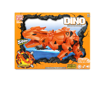 Сборная модель Ящерица Дино, со звуковыми эффектами, 55 деталей (817676) - Pampik