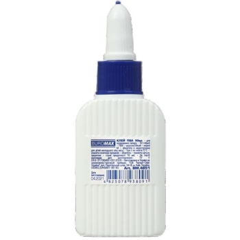 Клей ПВА Buromax Jobmax с колпачком-дозатором, 50 мл (BM.4851) - Pampik