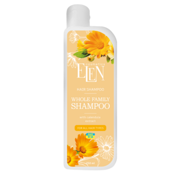 Шампунь для всей семьи ELEN Cosmetics Календула, для всех типов волос, 250 мл - Pampik
