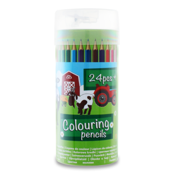 Карандаши цветные Offtop 24 цвета 24 шт. (849951) - Pampik