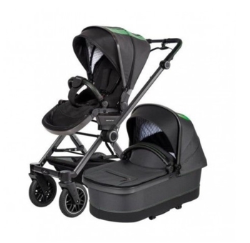 Універсальна коляска 2 в 1 Hartan Mercedes AMG GT Grey, сірий із зеленим (2320132562-1) - Pampik