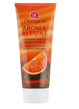 Молочко для тіла Dermacol Aroma Ritual бельгійський шоколад, що гармонізує, 200 мл (16915) - Pampik
