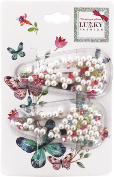 Заколки для волосся Lukky, 2 шт (T18431) - Pampik