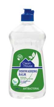 Бальзам антибактеріальний для миття посуду Clean House, 500 мл - Pampik