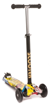 Самокат триколісний 4Baby Mini, жовтий (4MS03) - Pampik - 3