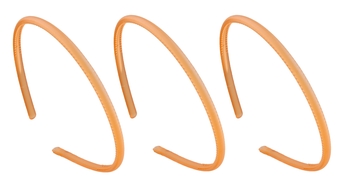 Обруч для волосся Titania Basic, молочно-коричневий, 3 шт. (7972) - Pampik