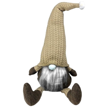 Стопер Прованс Гном декоративний в золотому ковпаку з ніжками (23637) - Pampik