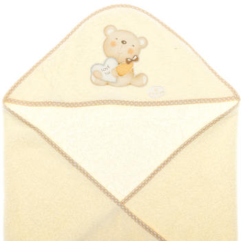 Полотенце с расческой и щеткой Interbaby Bear, бежевый (8100226) - Pampik - 2