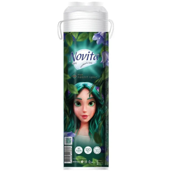 Ватні косметичні диски Novita Soft The Forest Song, 120 шт - Pampik
