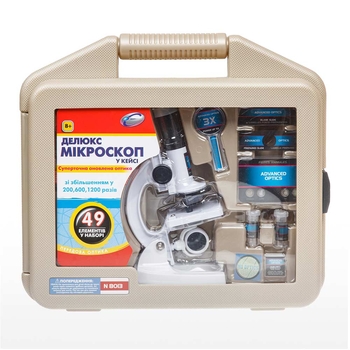 Мікроскоп делюкс Eastcolight збільшення до 1200 разів, білий (ES8013) - Pampik - 3