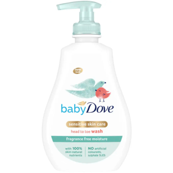 Детский гель для душа Dove Baby Интенсивное увлажнение от макушки до пяточек, без запаха, 400 мл - Pampik