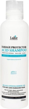 Шампунь бесщелочной La'dor Damaged Protector Acid shampoo pH 4.5, для завитых и окрашенных волос, 150 мл - Pampik