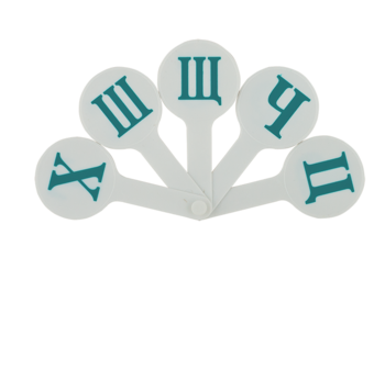 Набор букв ZiBi Украинский алфавит, веер (ZB.4901) - Pampik - 2