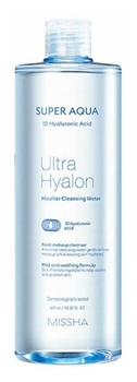 Мицеллярная вода Missha Super Aqua Ultra Hyalron, 500 мл - Pampik