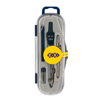 Готовальня ZiBi College, 5 предметів, темно-синій (ZB.5312CL-03) - Pampik