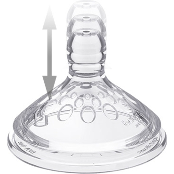 Соска антиколікова BabyOno Natural Nurising 3+, середній потік, 1 шт. (1453/02) - Pampik - 4