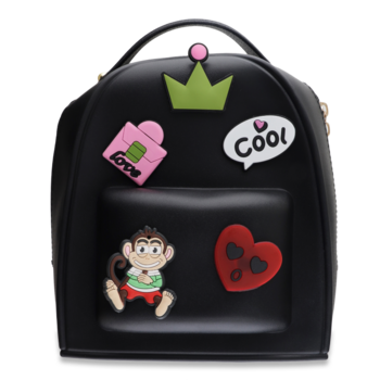 Рюкзак Детский Offtop Принцесса, черный (855355) - Pampik