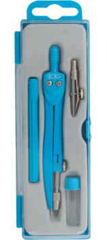 Готовальня ZiBi Basis, 4 предмета, блакитний (ZB.5322NN-14) - Pampik