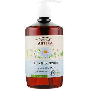 Гель для душа Зеленая Аптека Ромашка и алоэ, 750 мл - Pampik